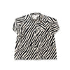 Birnham on the Sea Oversized Zebra Print Shirt Dress.