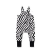 Birnham on the Sea Baby Zebra Print Overalls.