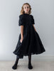 Petite Amalie Elsie Midi Black Dress