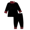 Mini Nod Black/Red Baby Velvet Set