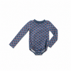 Birnham on the Sea  Apple Print Mockneck Onesie.
