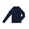 Birnham on the Sea Girl Cableknit Blue-Teen Turtleneck.