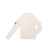 Birnham on the Sea Girl Cableknit Ecru-Kids Crew.