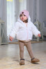 Denali Outerwear Teddy Cream/Leopard Bomber
