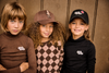 Little Parni Argyle Cropped Brown Sweatshirt K706