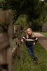 Birnham on the Sea Ribbed Sleeve Collar Navy and Cream Sweatshirt.