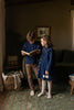 Birnham on the Sea Pleat Detail Dark Denim Shirt Dress.