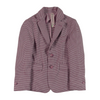 Nupkeet Boys 2 Button Burgundy/Black Check Blazer with Flap Pockets