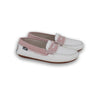 Camille Kids Stella Off White Shoes With Blush Denim