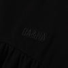 Ba & Na Girls Cotton Short Length Black Dress with Grey Trim