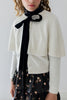 Petite Amalie Shawl Cream/Black Cardigan