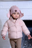 Denali Outerwear Baby with furry patch Petal Pink Jacket.