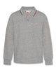 AO76 Carter Heather Grey Logo Polo