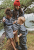 Farren and Me French Terry 2-Piece  Navy Liberty Print Set.