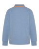 AO76 Carter Logo Heather Blue Polo