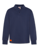 AO76 Alfie Indigo Logo Polo