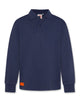 AO76 Alfie Indigo Logo Polo