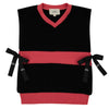 Mini Nod Black/Fuschia Double Ribbed Vest