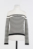 Twinset White/Black Crew Neck Sweater