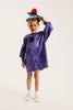 Minikid Acid Purple Balloon Dress