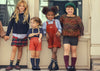 Camille Kids Estella Suede + Leather Black Shoes