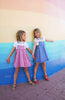 Calla Lili Girl Nautical Blue Denim Jumper