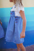 Calla Lili Girl Nautical Blue Denim Jumper