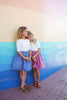 Calla Lili Girl Nautical Pink Skirt