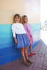 Calla Lili Girl Nautical Blue Denim Skirt