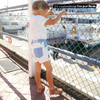 Calla Lili Boy Golf White Bermudas