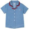 Calla Lili Boy Nautical Denim Blue Shirt