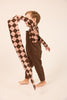 Little Parni Argyle Baby Brown Turtleneck K707