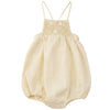 Calla Lili Baby Girl Linen Yellow Romper *COMING SOON*