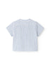 Marmar Totoro Short Sleeve Surf Blue Stripe Shirt