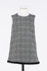 Twinset Patterned Milano Knit Pinafore Snow/Black Dress.