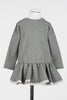 Twinset Long-Sleeve Milano Knit with RIC-R Details Light Grey Melange Dress.