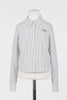 Twinset Striped Poplin Shirt Stripe Off White/Antracite Polo.