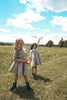 Calla Lili Girl Quilted Taupe Dress