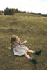 Calla Lili Girl Quilted Taupe Skirt