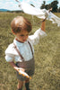 Calla Lili Boy Cream/Brown Shirt with Embroidery
