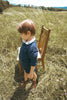 Calla Lili Boy Blue Short Overall