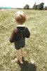 Calla Lili Boy Tweed Grey/Brown Short with Suspenders