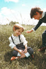 Calla Lili Boy Grey Pants with Suspenders Preorder ships in 2 weeks