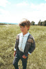 Calla Lili Boy Chunky Grey Cardigan Preorder Ships in 2 Weeks