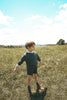 Calla Lili Boy Grey Short Overall
