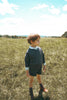 Calla Lili Boy Grey Short Overall