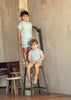 Little Tempest Baby Boys Ramie Aquamarine Set