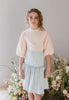 Steph by Petit Amalie Embroidered Chambray Skirt