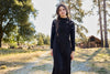 Pashmini Ava Embroidered Black Cardi Maxi Dress