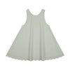 Little Tempest Scallop Hem Mint Green Jumper